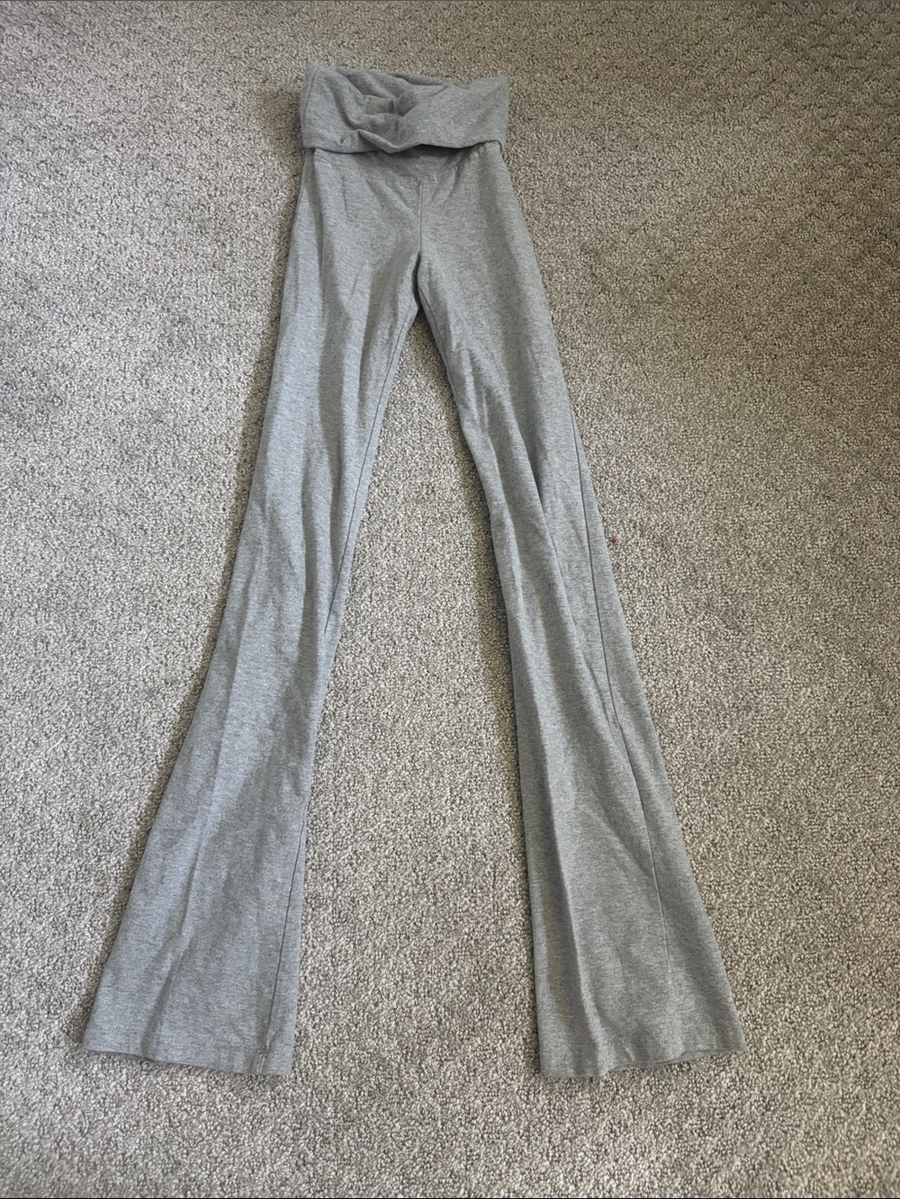 Cotton On Fold-Over Waist Gray Flare Yoga Pants